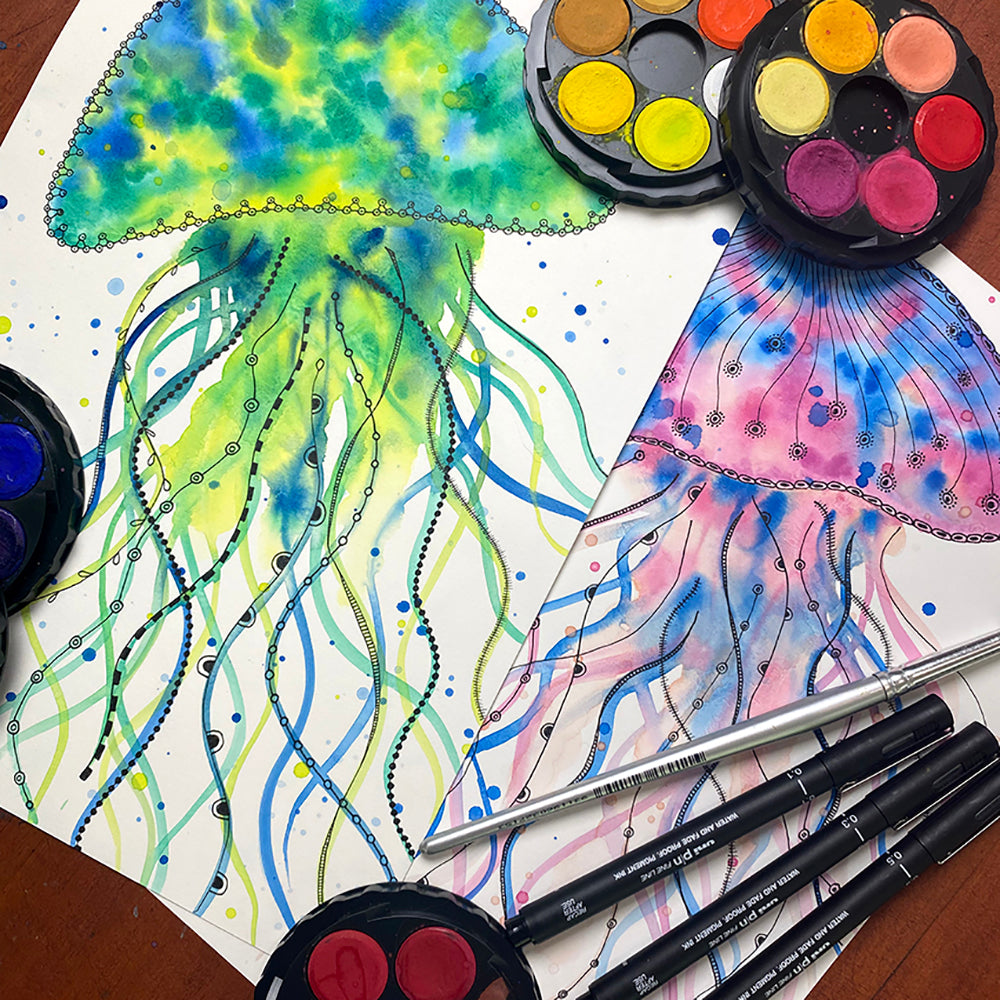 Subscription | Untangle with Watercolour | Paint n Sip