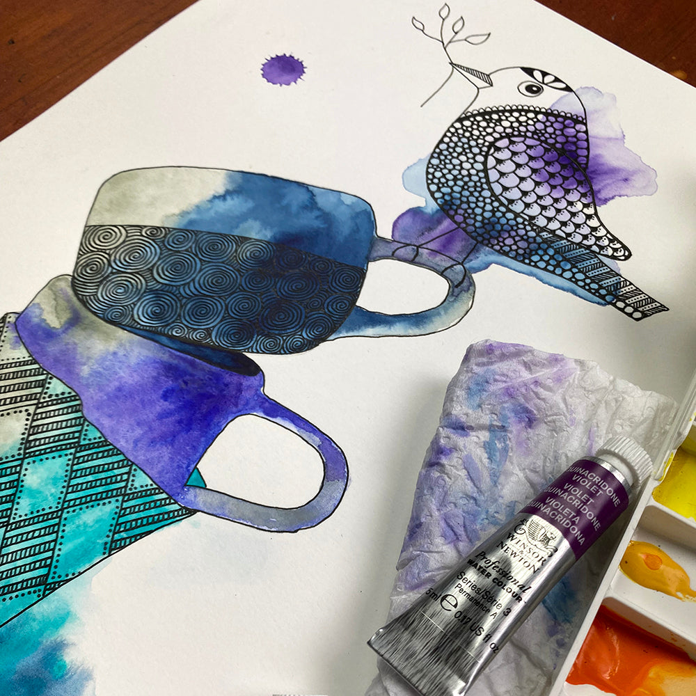 May 23 | Untangle with Watercolour | Paint and Sip | Watercolour | Doodling