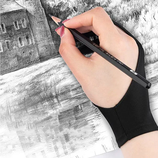 Two-Finger Hand Drawing Glove | Sketching | Keeping Paper Clean