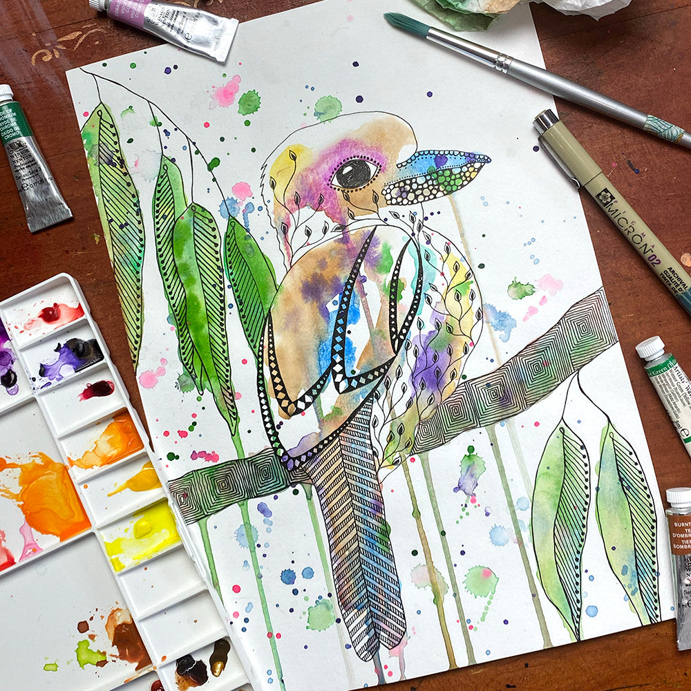 September 23 | Untangle with Watercolour | Paint n Sip | Doodling