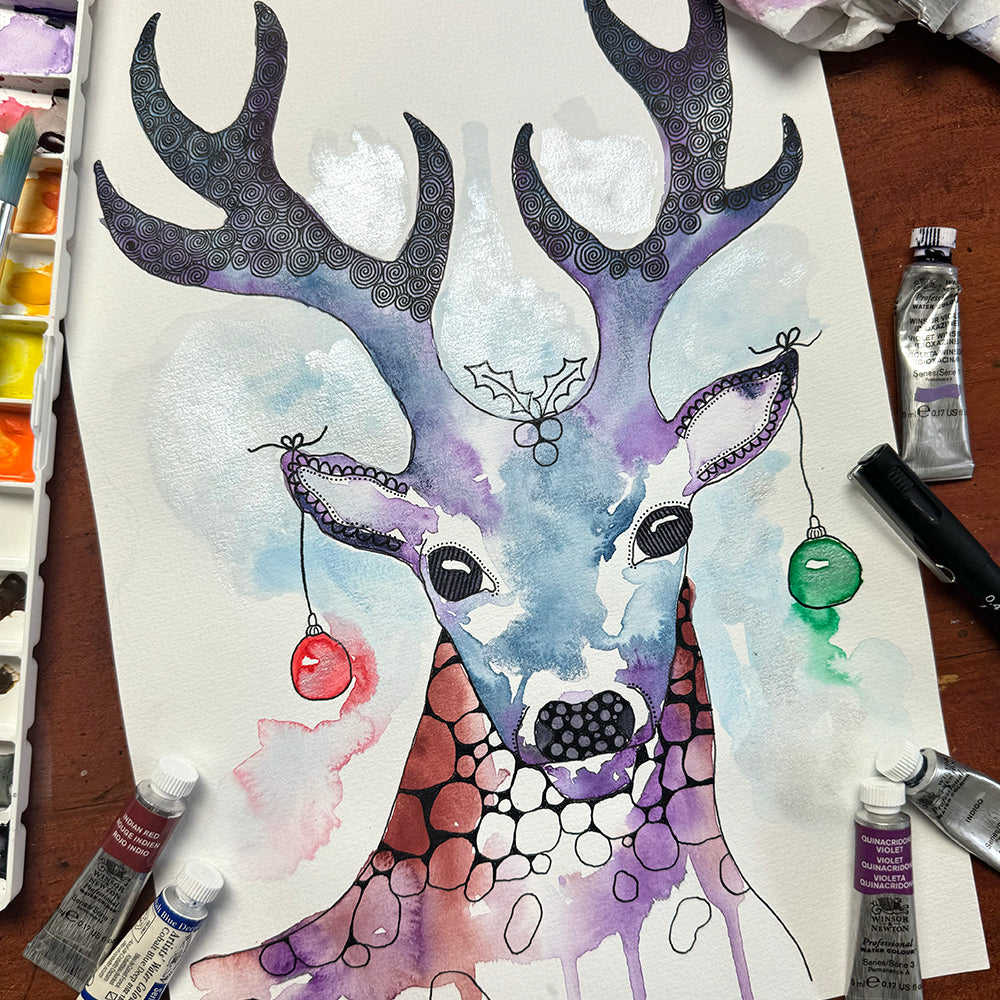 November 23 | Untangle with Watercolour | Paint n Sip | Doodling