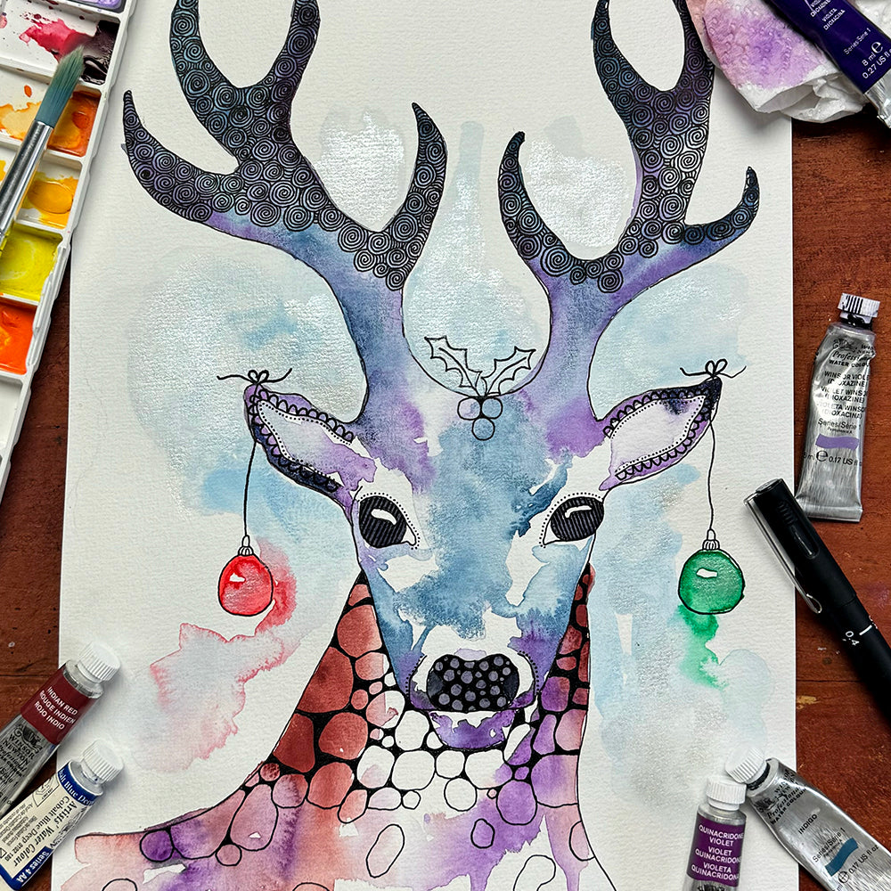 November 23 | Untangle with Watercolour | Paint n Sip | Doodling