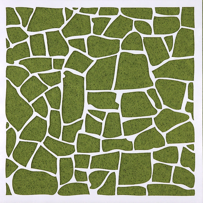 crazy paving design plastic art stencil