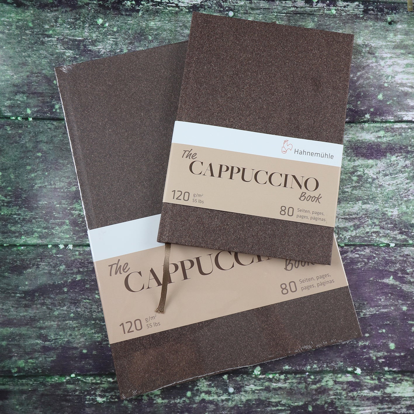 Cappuccino sketchbook for drawing in. Paper is coffee coloured.