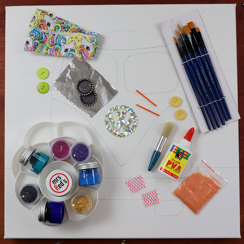 Unicorn Kombi Canvas