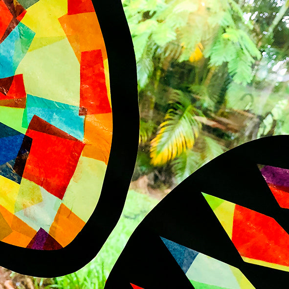 Paper Stained Easter Eggs