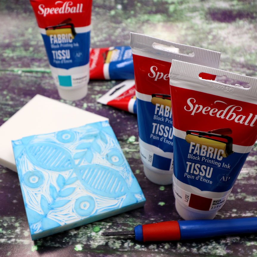 Speedball Fabric Block Printing Ink - Mrs Red's