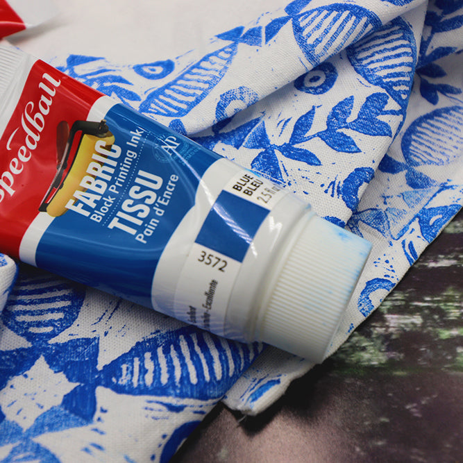 Speedball Fabric Block Printing Ink - Mrs Red's - Blue