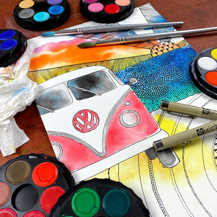 February | Wine & Untangle | Paint and Sip