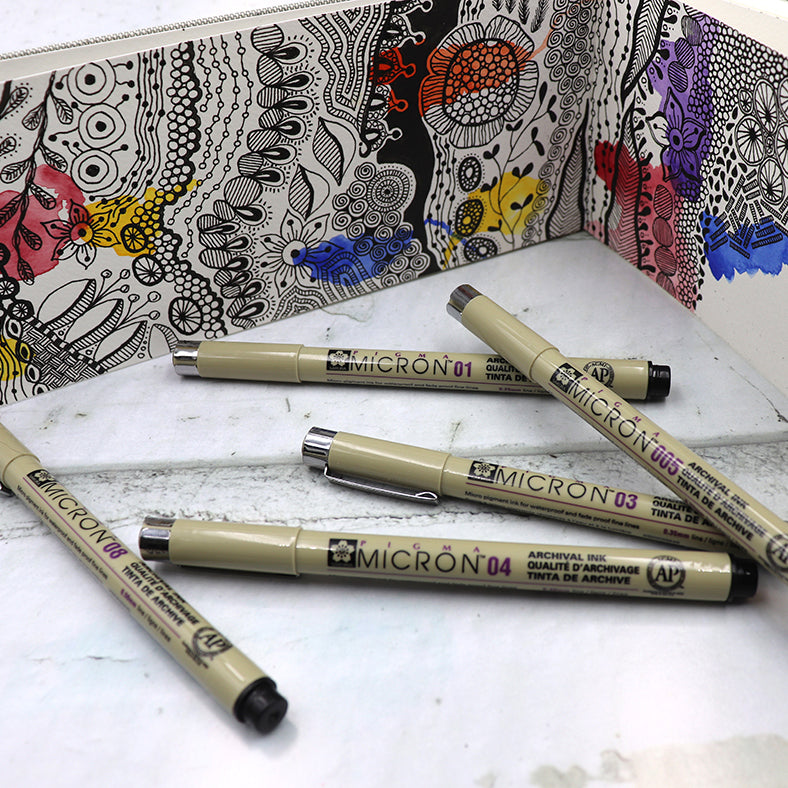 Pigma Micron artist pens by Sakura – ART QUILT SUPPLIES - 2 Sew Textiles