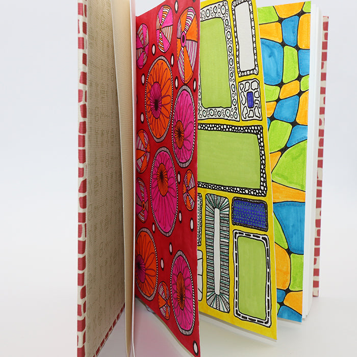 Venezia book, notebook with Accademia drawing paper, Venetian mosaic  inspired