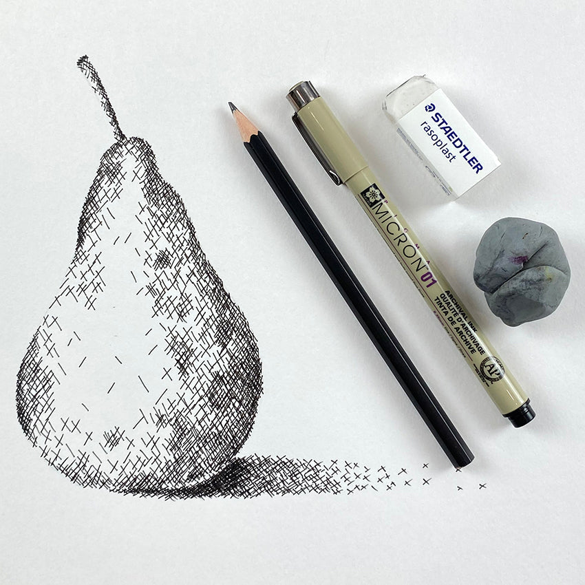 How to use Cross Hatching in drawing! – Mrs Red's art shop