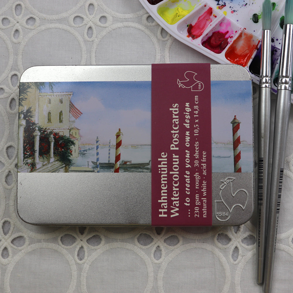 Hahnemuhle Watercolour Postcards Set | 230gsm | Rough | 30 postcards