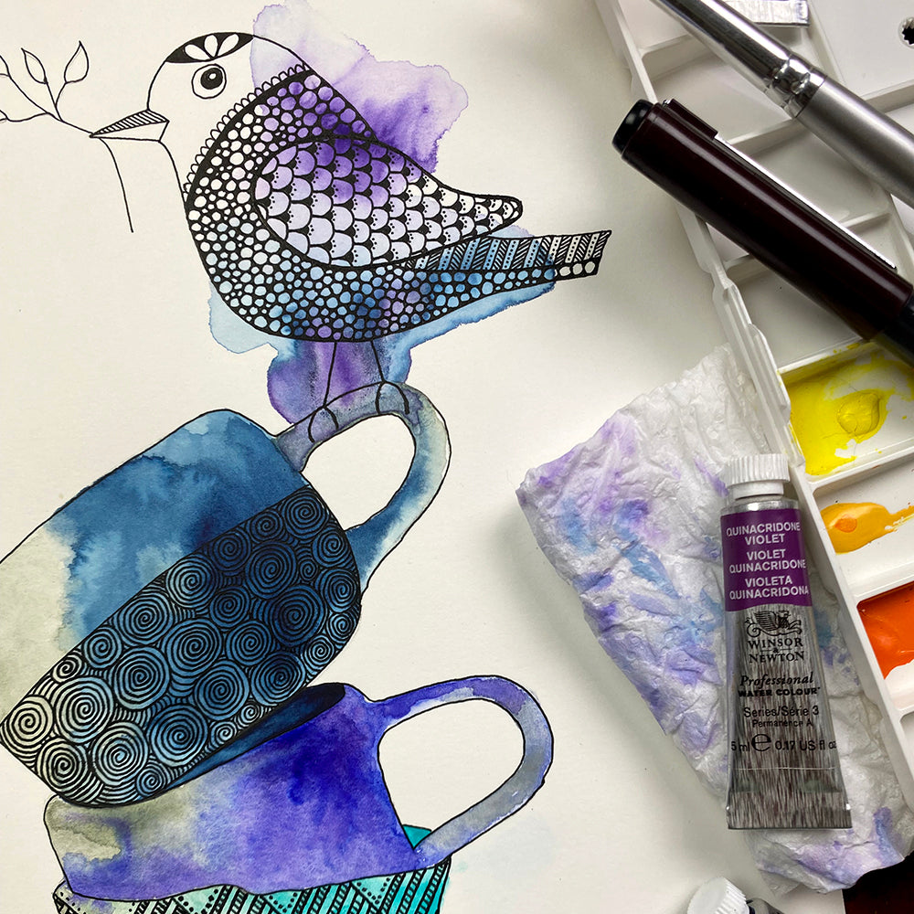 May 23 | Untangle with Watercolour | Paint and Sip | Watercolour | Doodling