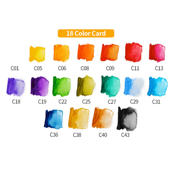 Superior Watercolour Swatches - 18, 25, 33, 42 colour options