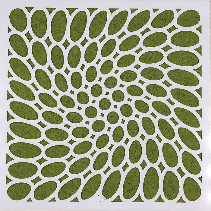 oval pattern art stencil small