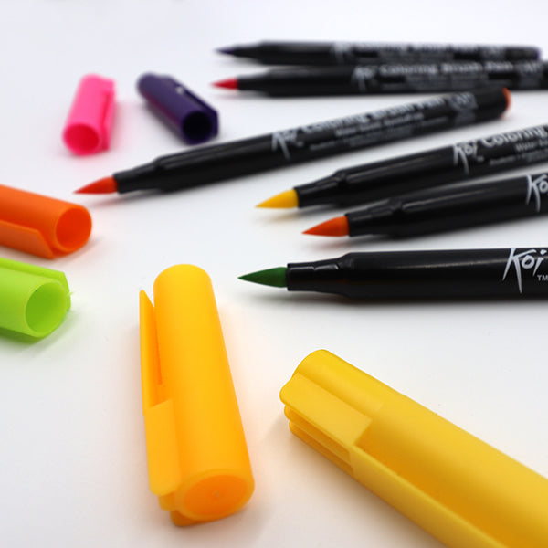 Koi Colouring Brush Pens - 48 colours!