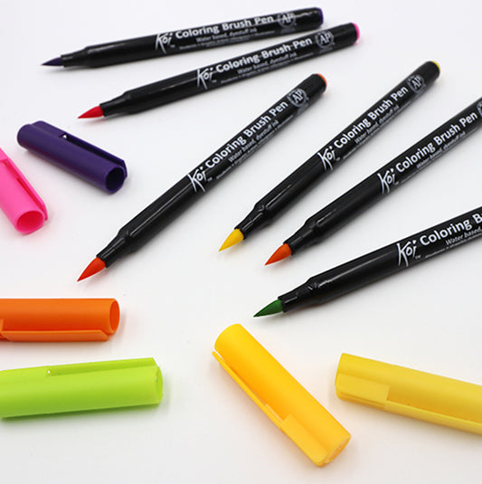 Koi Colouring Brush Pens - 48 colours!