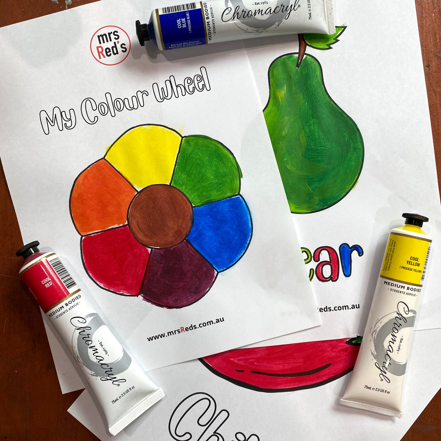 Colour Wheel Mixing Paint Project | Downloadable | Printable