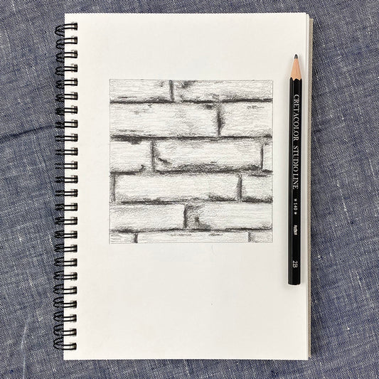 texture drawing with graphite pencil