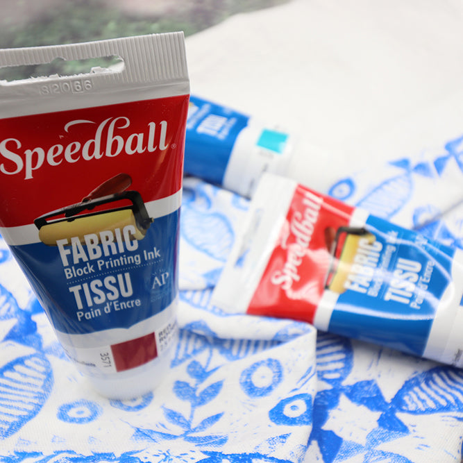 Speedball Fabric Block Printing Ink - Mrs Red's - Red