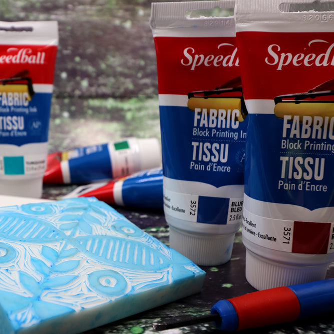 Speedball Fabric Block Printing Ink - Mrs Red's