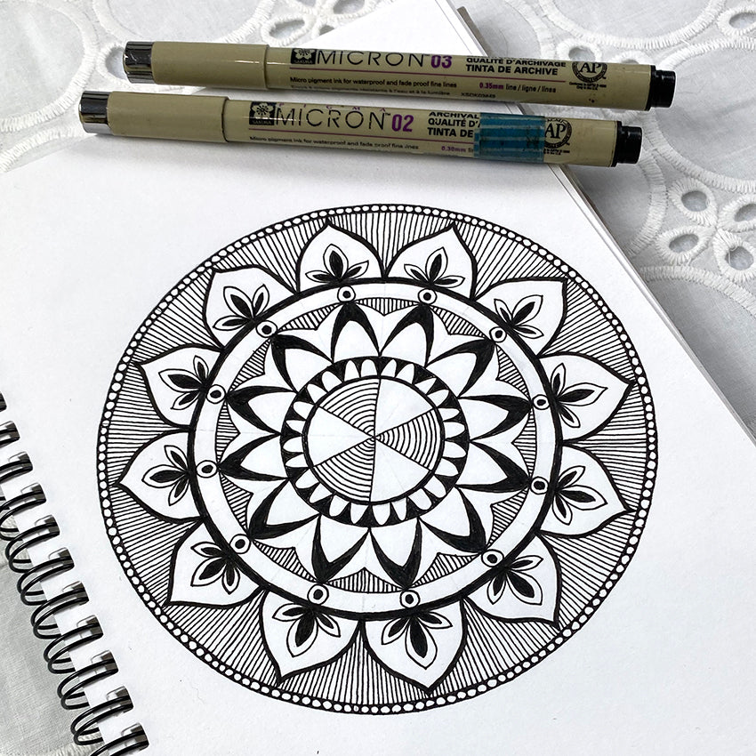 How to Draw a Mandala - Tutorial by Marianne Balk