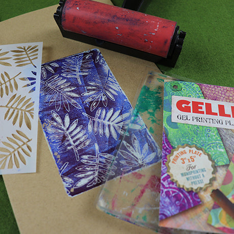Print making is super fun and easy, especially gelli printing