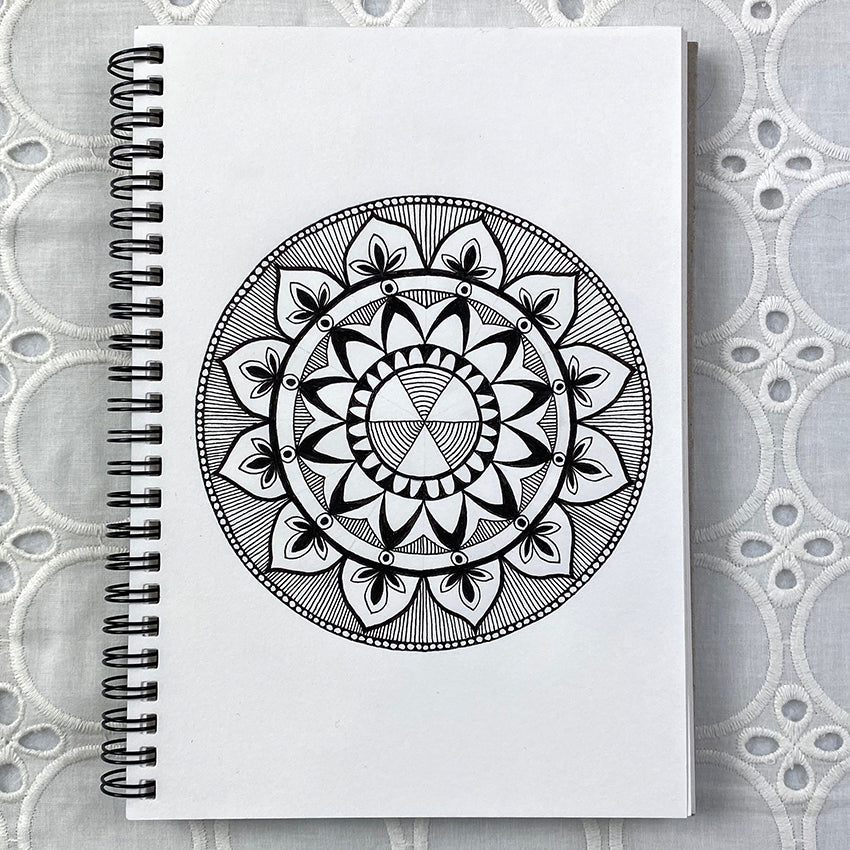 Mandala drawing using pigma micron pens