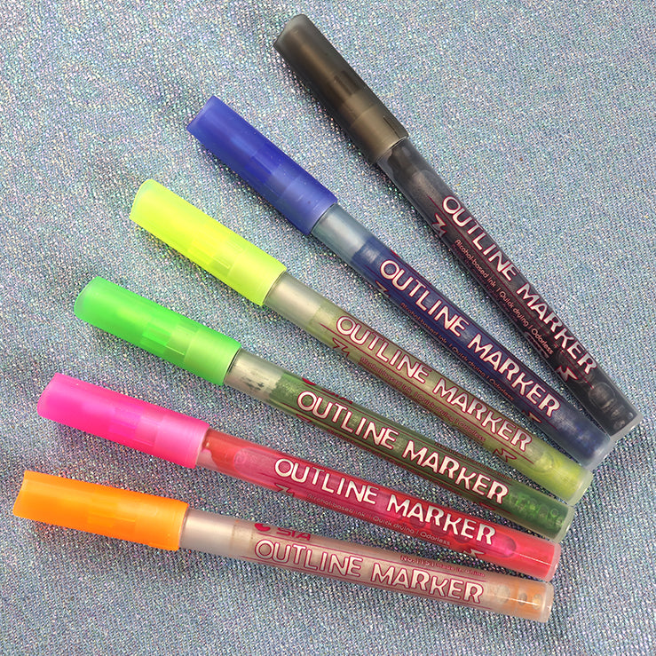 Outline marker pens for bullet journalling