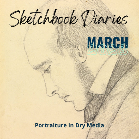March Sketchbook Diaries | Visual Journal | Online Art Course | Portraits