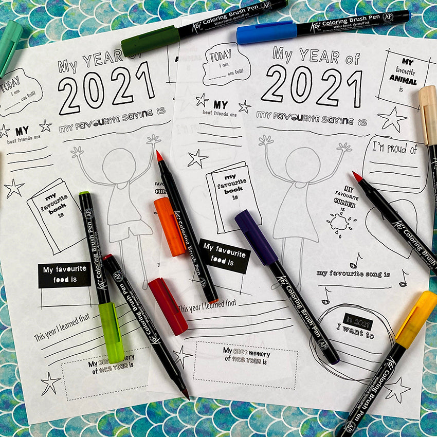 My Year In Review 2021 | Printable | Mrs Red's art room